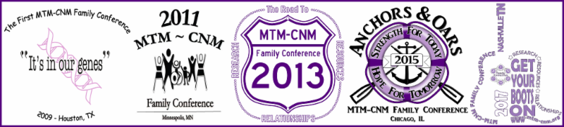MTM-CNM Family Conference logos.